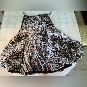 Monsoon brown and white print maxi skirt US size 6